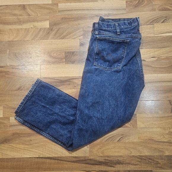 Wrangler FR Flame Resistant Jeans 38x30 Men Blue Denim Workwear HRC2 2112 13MWZ - Picture 4 of 11